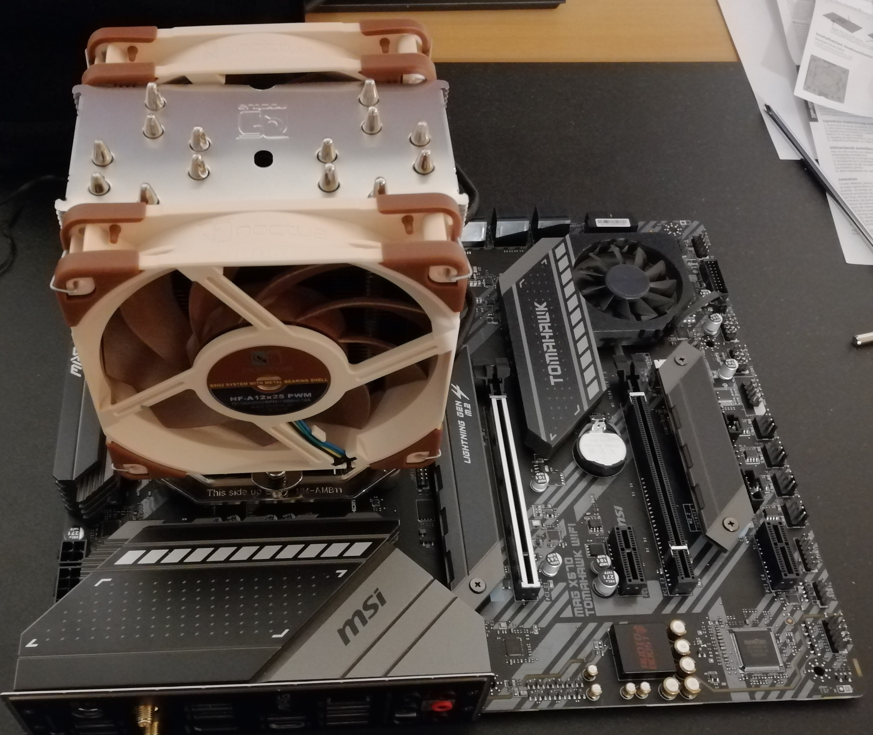 Motherboard and Noctua